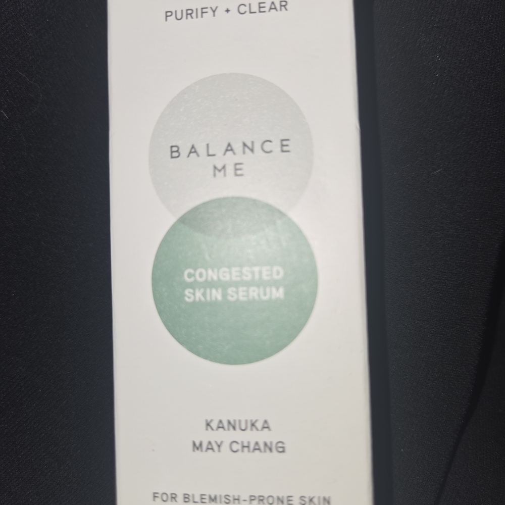 White and Green Skincare Serum for Congested Skin